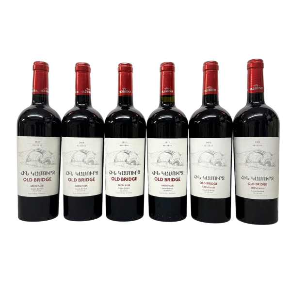 Old Bridge Estate Reserve Areni Noir 6-Bottle Vertical Collection – Library & Current Vintages